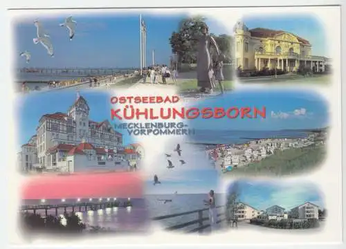 AK, Ostseebad Kühlungsborn, acht Abb., gestaltet, 2003