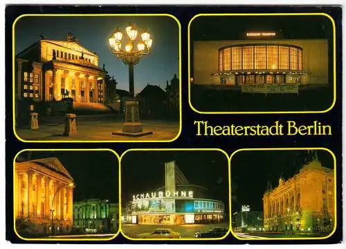 AK, Berlin, Theaterstadt Berlin, fünf Abb., um 1991