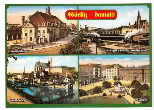 AK, Görlitz, Görlitz - damals, vier Abb., um 1994