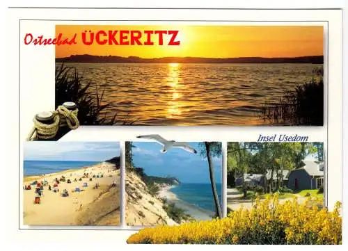 AK, Ückeritz auf Usedom, vier Abb., gestaltet, um 2000