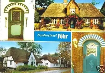 AK, Nordseeinsel Föhr, vier Abb., ca. 1985