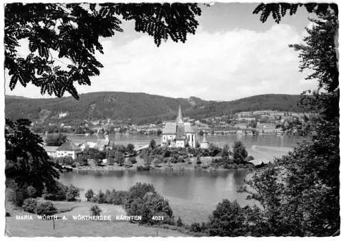 AK, Maria Wörth am Wörthersee, Totale, ca. 1963