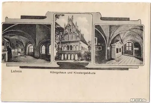 AK AK Genthin 3- Bild Königshaus und Klostergebäude c19