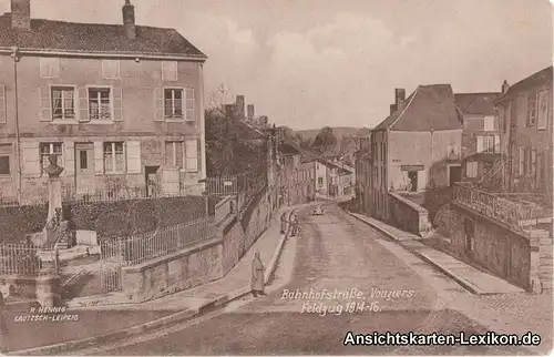 Vouziers Bahnhofstraße - Feldzug 1914-16