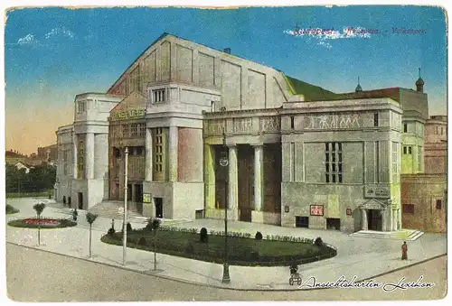 Budapest Partie an der Volksoper Magyar Ansichtskarte c1916