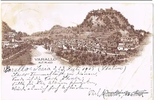 Varallo Pombia Blick auf die Stadt