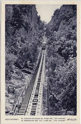 Monistrol de Montserrat El Funicular Desde el Paso del Vía Crucis