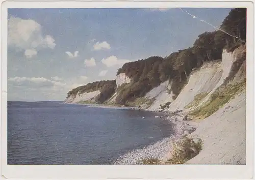 Stubbenkammer Sassnitz Kreidefelsen und Strand Ansichtskarte 1972