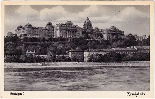 Budapest Budavári palota Ansichtskarte Magyar 1936