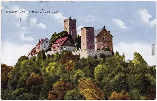 Eisenach Die Wartburg von Südwest 1923