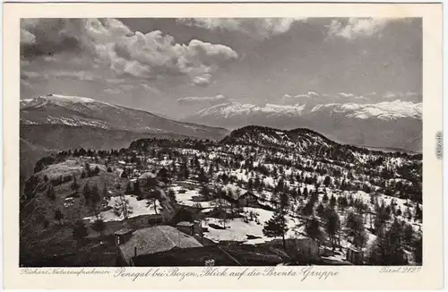 Sarnunich Sarnonico Penegal bei Bozen, Blick auf die Brenta-Gruppe Bolzano 1929