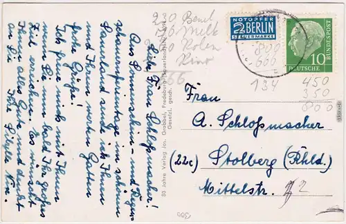 Schmallenberg Rothaargebirge Hochsauerland Hauptwanderstrecke 6, Untroptal 1960