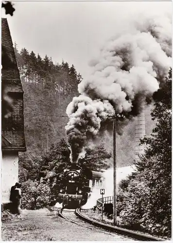  Dampflokomotive Baureihe 86 001 mit Sonderzug in Zirkel 1980/1982 