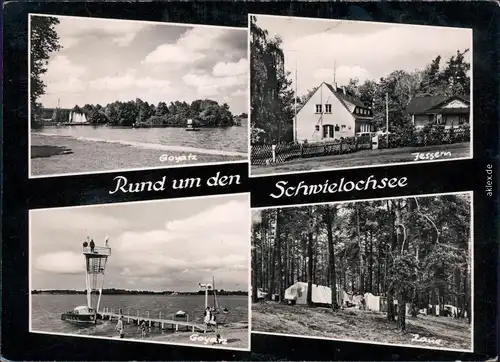 Schwielochsee Goyatz Jessern Beobachtungsturm (Rettung), Zaue - Zeltplatz 1965