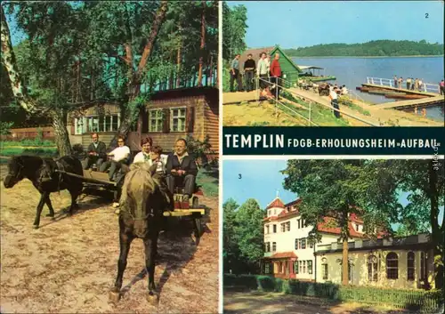 Templin 1. Ausfahrt mit den Ponys Lissy und Fips, 2. Badestrand   Lübbesee 1974