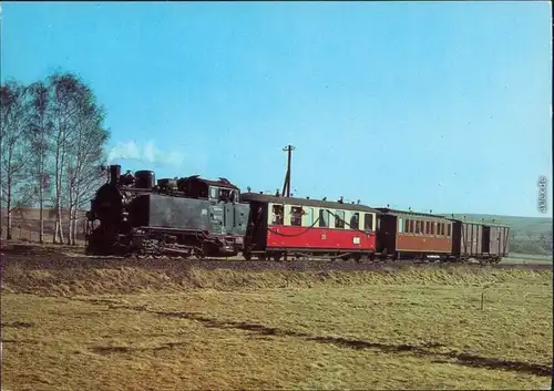  Traditionsbahn Radebeul Ost-Radeburg: Traditionszug mit Lok 99713 1984