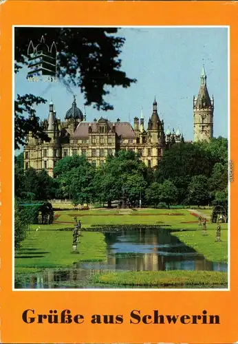 Ansichtskarte Schwerin Grüße aus... Schweriner Schloss 1985