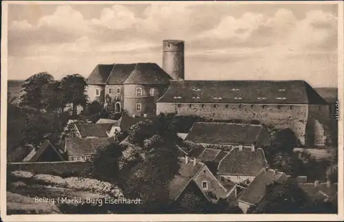 Ansichtskarte Bad Belzig Burg Eisenhardt 1930