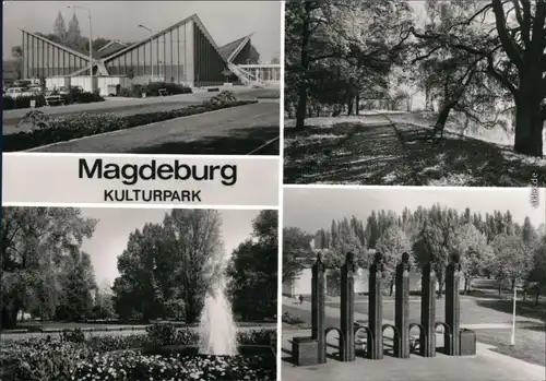 Ansichtskarte Magdeburg Stadtpark Rothehorn 1980