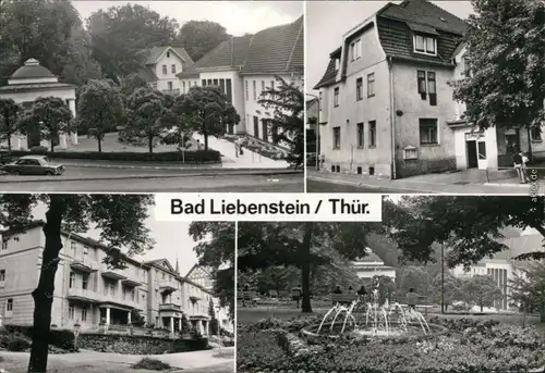 Bad Liebenstein Theater, Badehaus, Hotel "Zum Löwen", Haus "Olga", Kurpark 1979