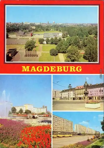 Magdeburg Wilhelm-Pieck-Allee, Alter Markt, Karl-Marx-Straße 1980