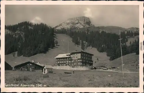 Ansichtskarte Hirschegg Sporthotel Auenhütte 1960