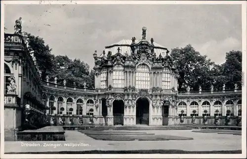 Ansichtskarte Innere Altstadt-Dresden Dresdner Zwinger - Wallpavillon 1964