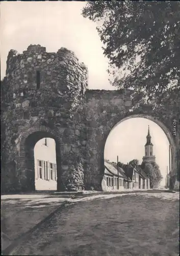 Ansichtskarte Templin Stadtmauer mit Wiekhaus 1979