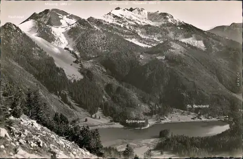 Ansichtskarte Spitzingsee-Schliersee Spitzingsee mit Rotwand 1960