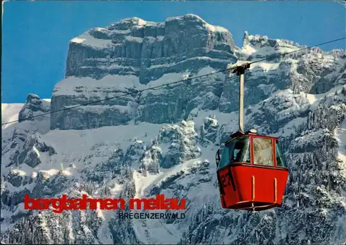 Ansichtskarte Mellau Bergbahn mit Kanisfluh (2047 m) 1997