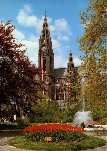 Ansichtskarte Wien Wiener Rathaus 1985