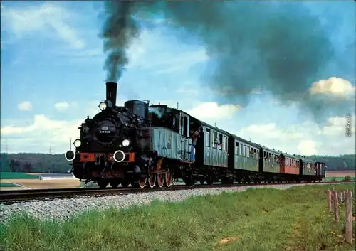 Hemmingen Dampflokomotive 11 mit Museumszug der GES bei Hemmingen 1977