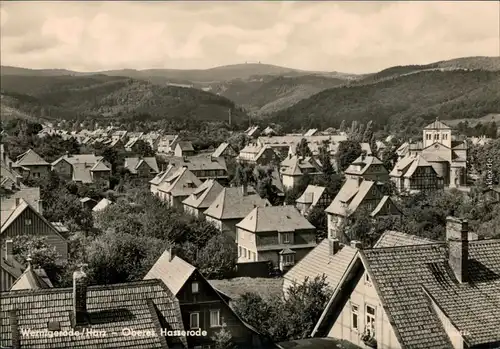 Ansichtskarte Wernigerode Oberes Hasserode 1958