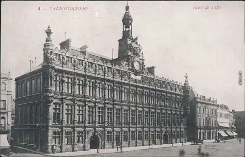 CPA Valenciennes Rathaus/Hotel de Ville 1916 