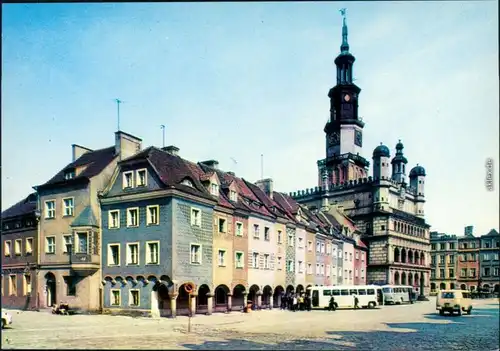 Ansichtskarte Posen Poznań Fragment Starego Rynku Platz 1973