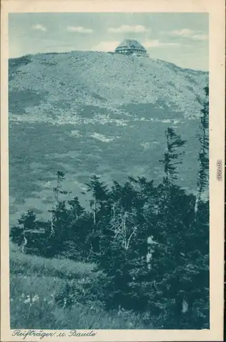 Hirschberg (Schlesien) Jelenia Góra Blick auf die Reifträgerbaude 1929 