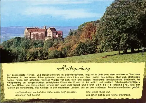 Ansichtskarte Heiligenberg (Bodenseekreis) Burg 1999