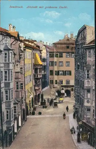 Ansichtskarte Innsbruck Goldenes Dachl - Altstadt 1914