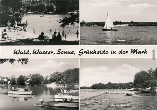 Ansichtskarte Grünheide (Mark) Möllensee, Werlsee, Peetzsee, Löcknitz 1972