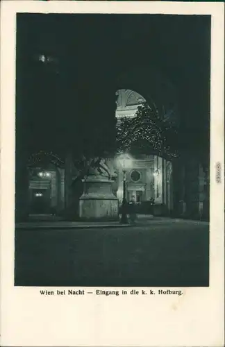 Ansichtskarte Wien Eingang in die Hofburg 1918