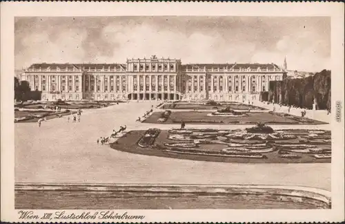 Ansichtskarte Hietzing (Lainz)-Wien Lustschloss Schönbrunn 1929