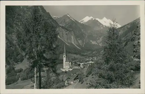 Ansichtskarte Heiligenblut (Kärnten) Blick auf den Ort mit Großglockner 1930