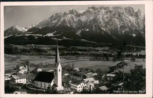 Ansichtskarte Niederndorf Blick auf den Ort 1952