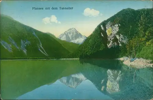 Ansichtskarte Heiterwang Plansee mit dem Tanneller 1913