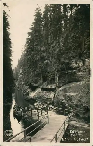 Herrnskretschen Hřensko Edmundsklamm / Edmundova Soutěska / Kamnitzklamm 1930