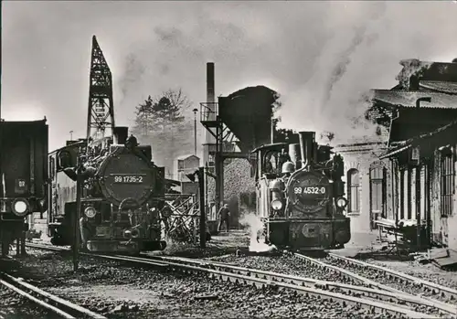 Zittau Schmalspurbahn Zittau-Oybin Dampflokomotiven Bahnhof 1983