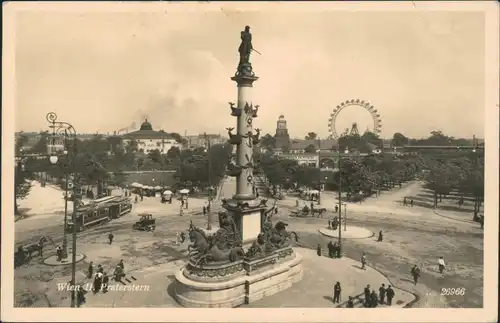 Ansichtskarte Wien Praterstern - Rieenrad 1930 