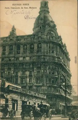 Postcard Buenos Aires Asoc. Espanola de Soc. Mutuos 1940 