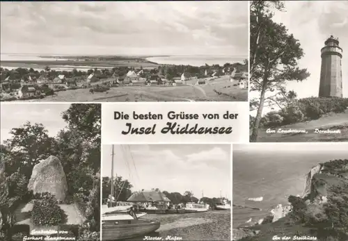 Hiddensee Hiddensjö, Hiddensöe Hafenm Umland, Gedenkstein 1975 