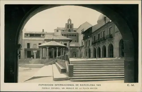 Postales Barcelona EXPO - Exposicion International Plaza 1929 